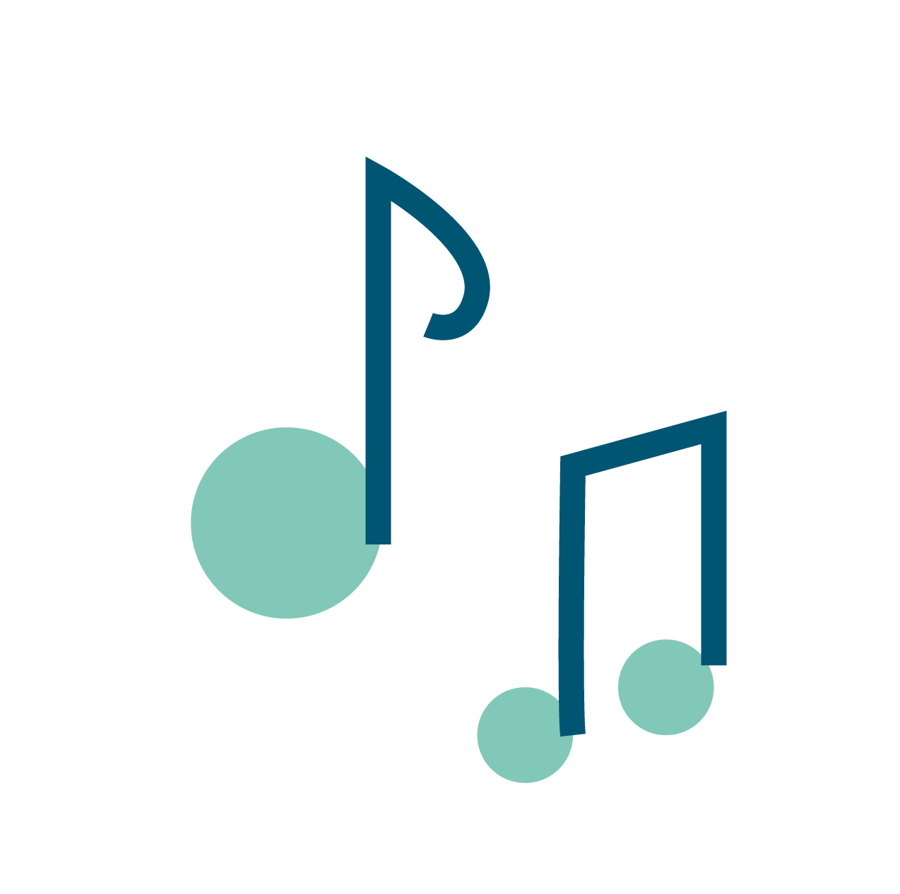 íconos notas musicales